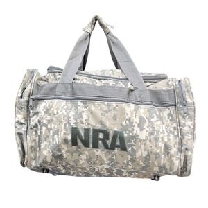 NRA Digital Camo Tactical Duffle Bag Gray ACU Military Style Travel Range Bag